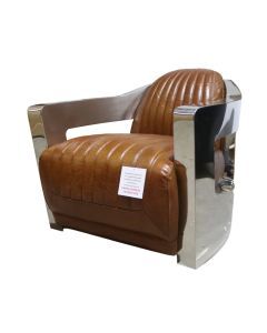 Aviator Vintage Retro Distressed Leather Armchair